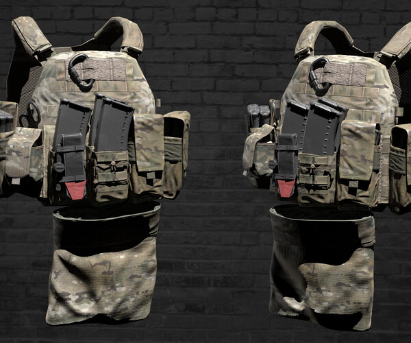 ArtStation - MILITARY WAS DCS Plate Carrier Vest V3 Low-poly 3D model ...