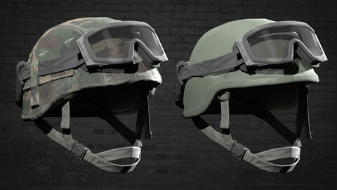 MILITARY Game Ready PASGT Helmet Low-poly 3D model