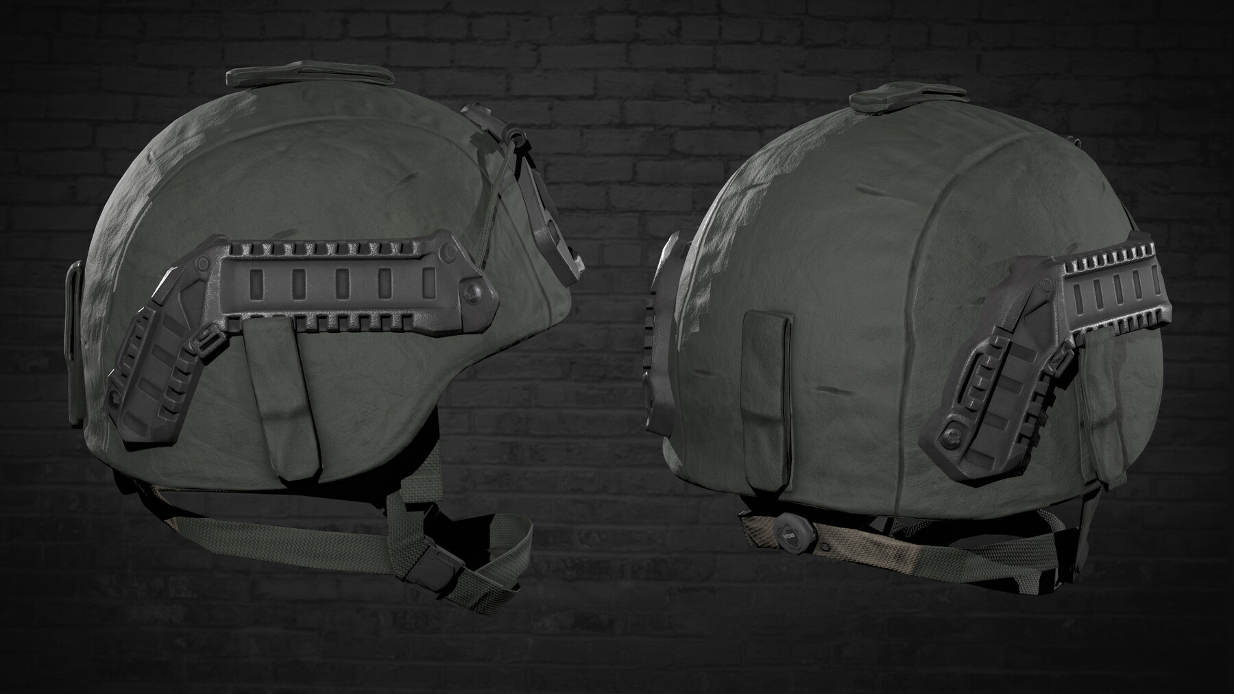 ArtStation - MILITARY Game Ready ACH Tactical Helmet Low-poly 3D model ...