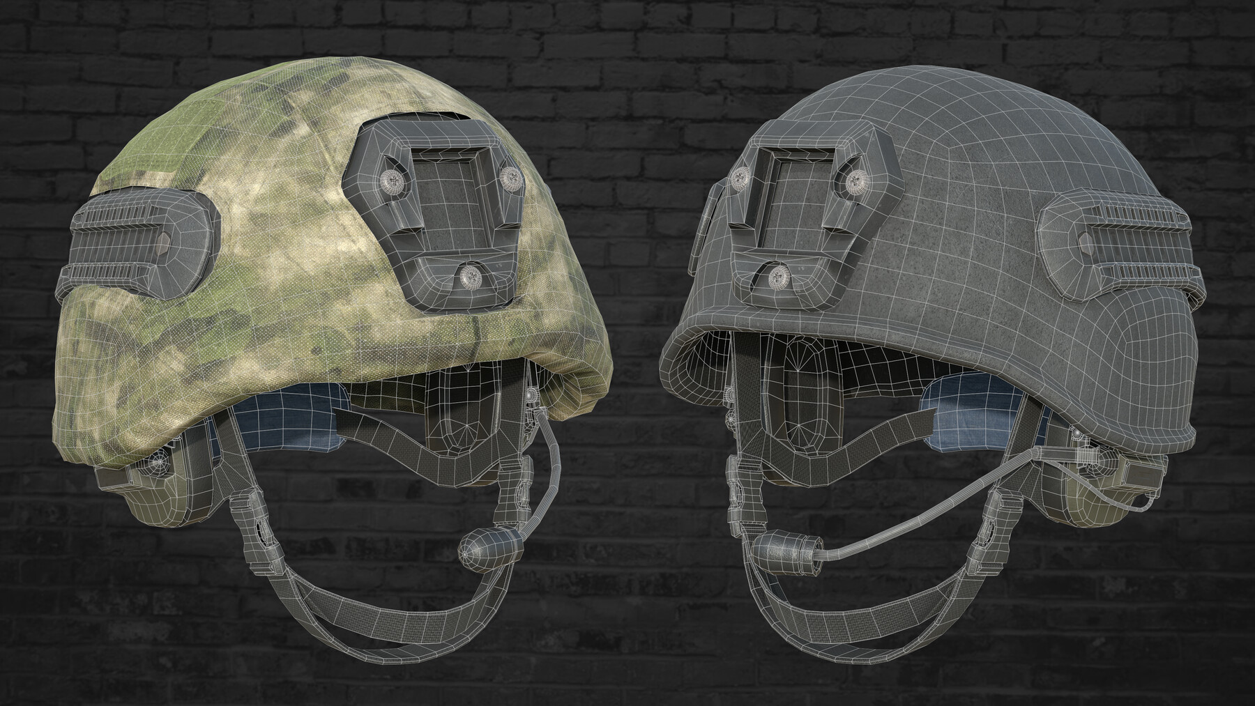 ArtStation - MILITARY Game Ready Kiver RSP Russian Helmet Low-poly 3D ...