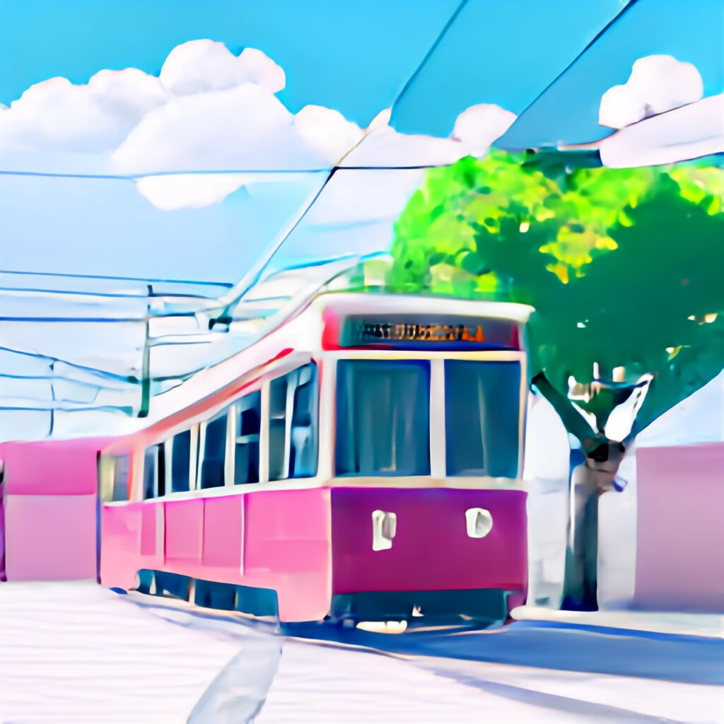 ArtStation - Analog style tram japan | Artworks