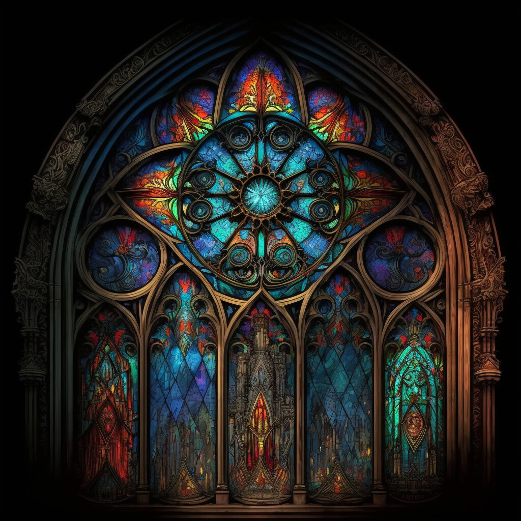 ArtStation - Gothic Stained Glass Pack (3 Images) | Artworks