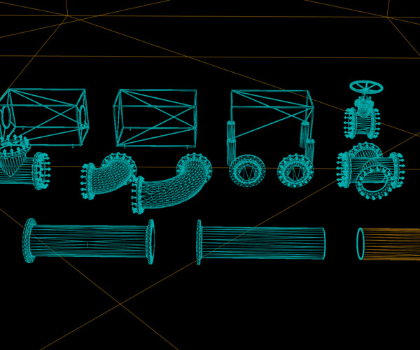 ArtStation - Modular Pipe Kit | Game Assets