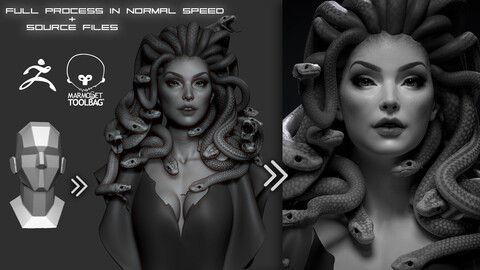 Meduza project files + FULL video process in normal speed