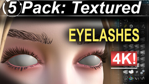 5 - 4K High-Definition Eyelash PACK
