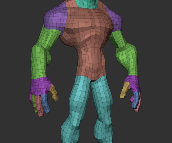 ArtStation - Stylized Hero Lowpoly Basemesh V3 | Resources