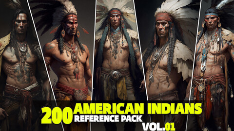200 American Indians-Concept Reference Pack Vol.01