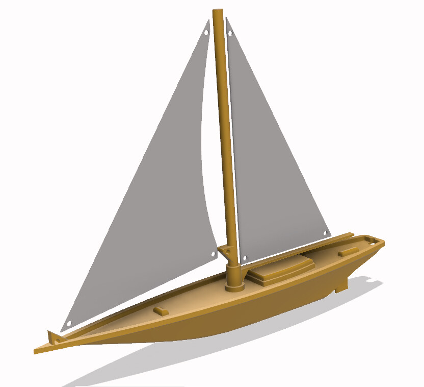 ArtStation Sailing Boat 3D model Resources