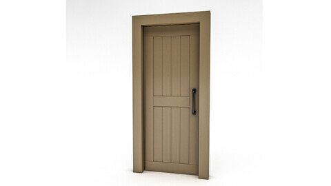 3D model modern bohemian door 05