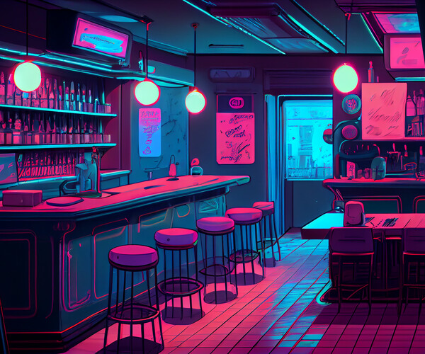 ArtStation - Background - Restaurants and Cafes (Pictures are sharp and ...