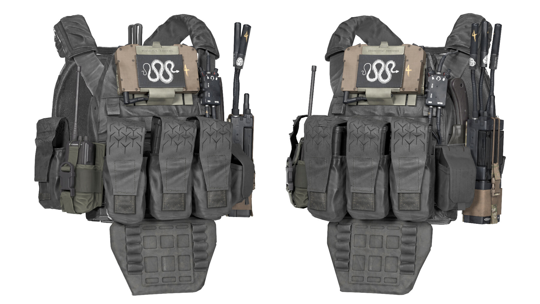 ArtStation - MILITARY TBAS V5 Plate Carrier Vest Low-poly 3D model ...