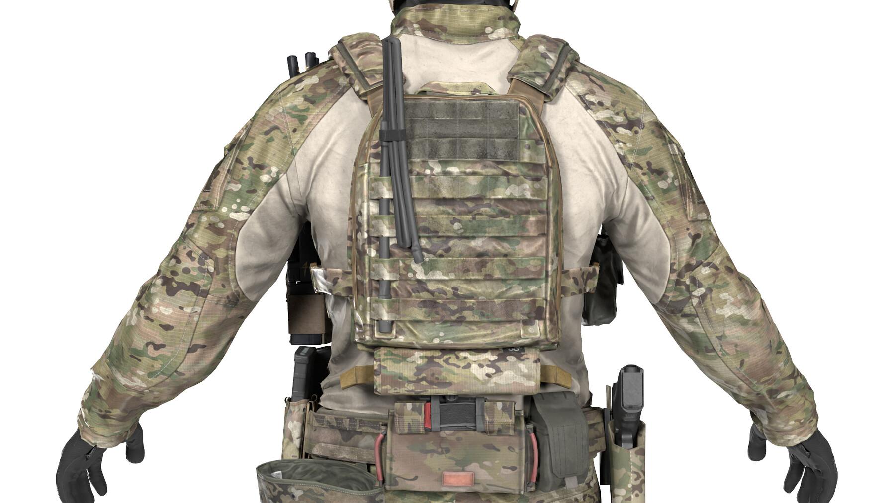 3dma Studios - Military Tbas V5 Plate Carrier Vest Low-poly 3d Model