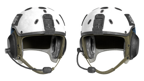 SCIFI Game Ready XOF Special Forces Helmet Low-poly 3D model