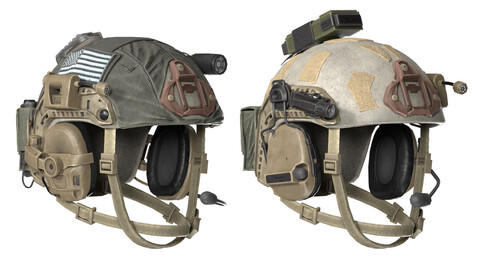 MILITARY GAME-READY OPS-CORE Super High Cut Helmet Low-poly 3D model