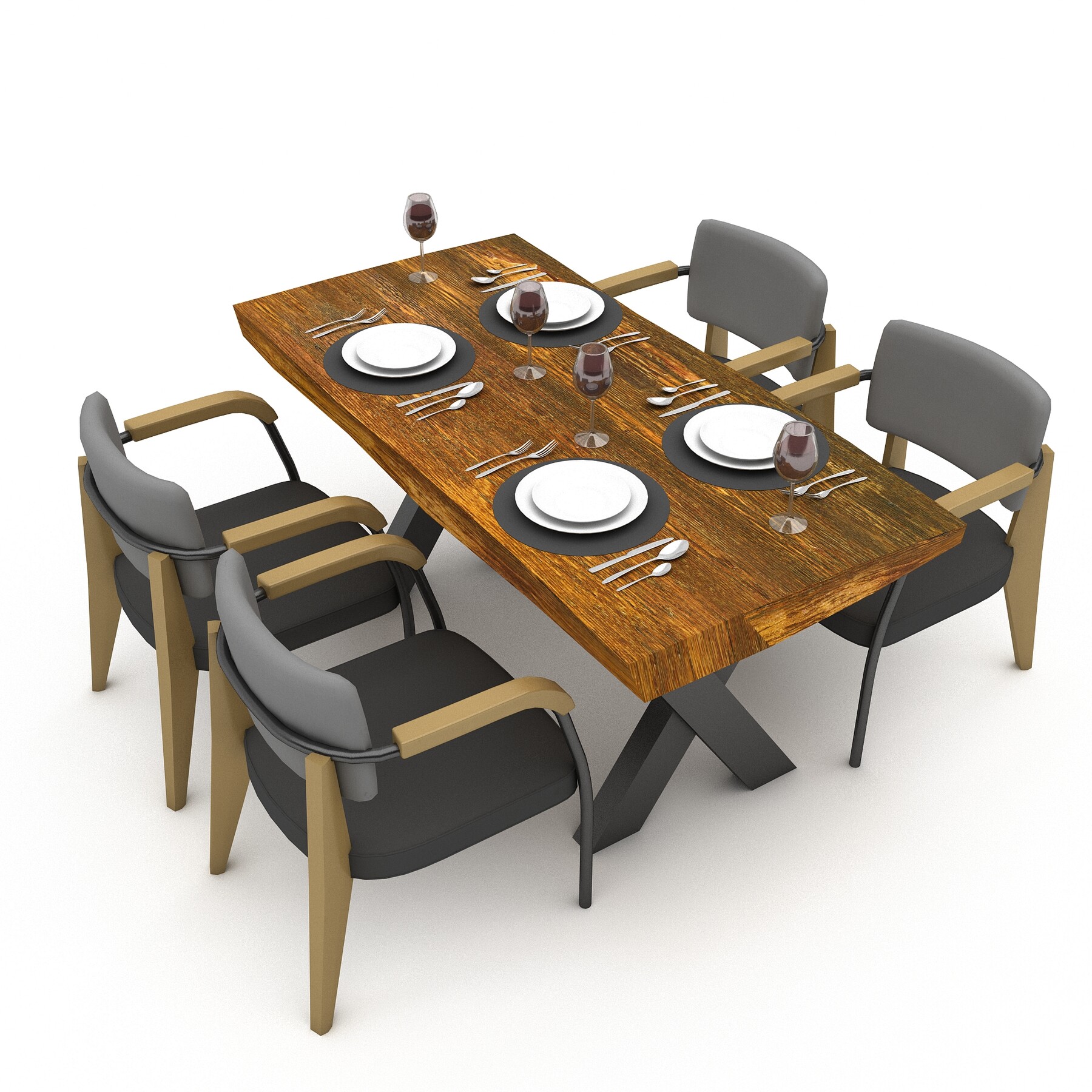 ArtStation - 3D dining table 013 model | Resources