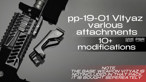 PP-19-01 Vityaz various attachments