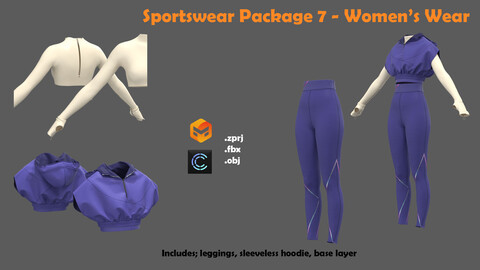 Women's wear, sportswear, package 7