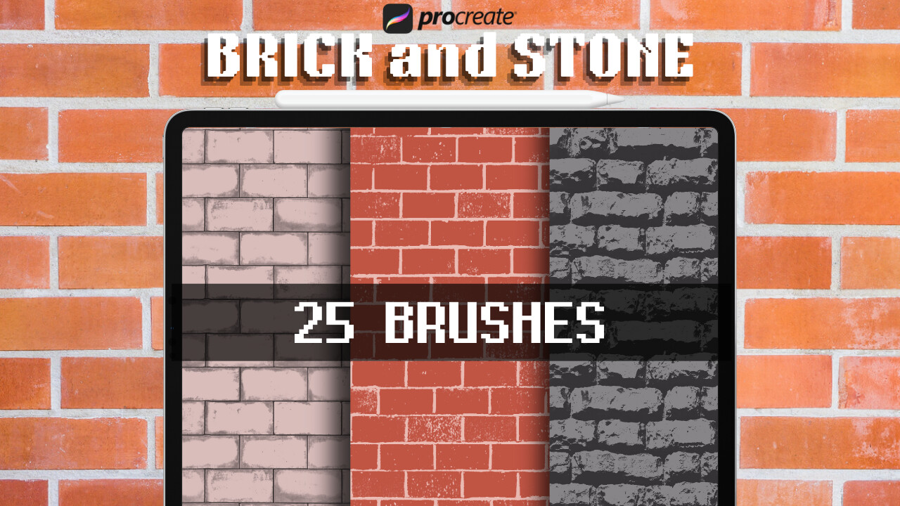 brick texture procreate free