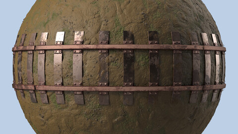 Railroad Materials 2- railroad track By Mud, Sbsar Pbr 4k Seamless