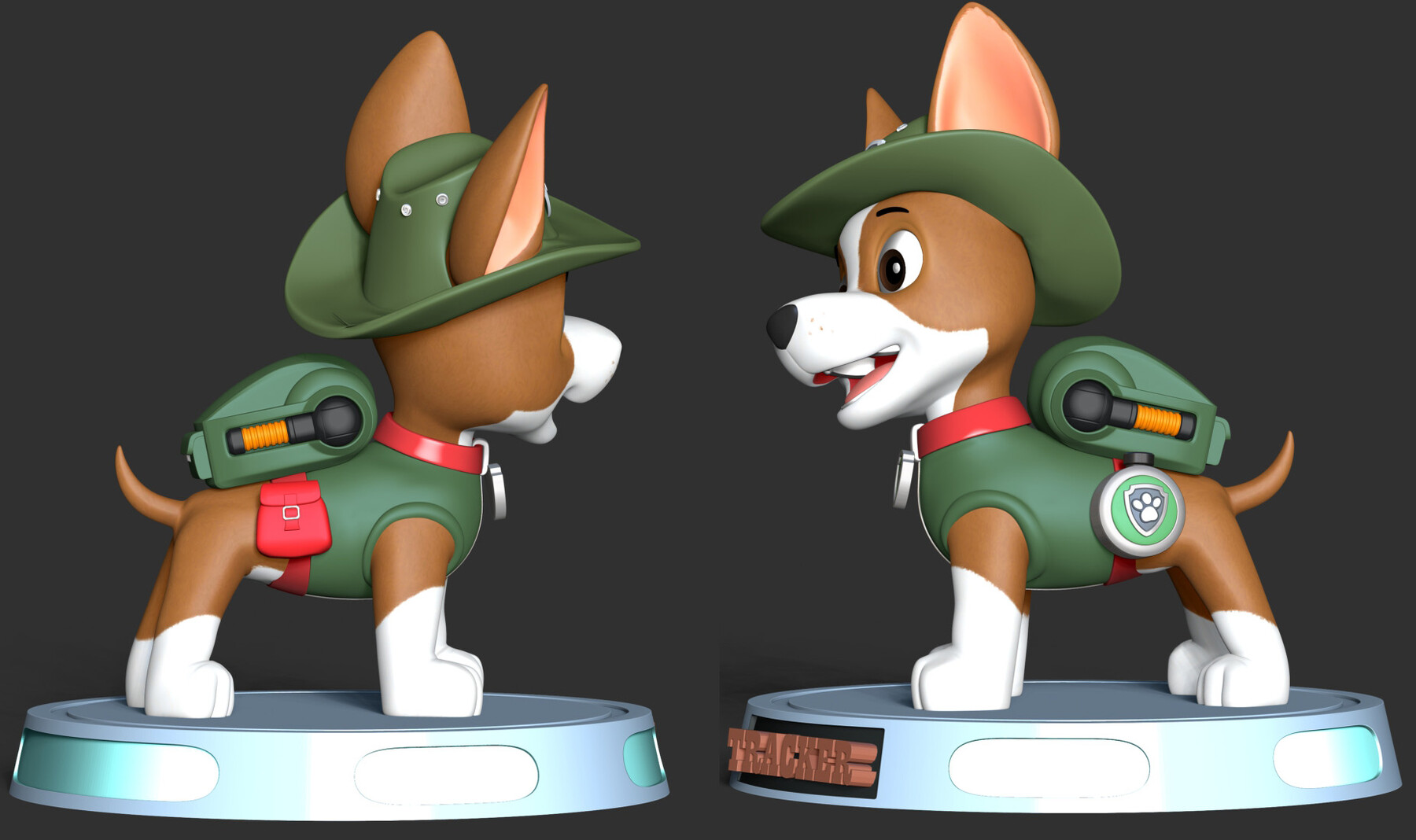 Tracker - Paw Patrol Fanart, 3D models download