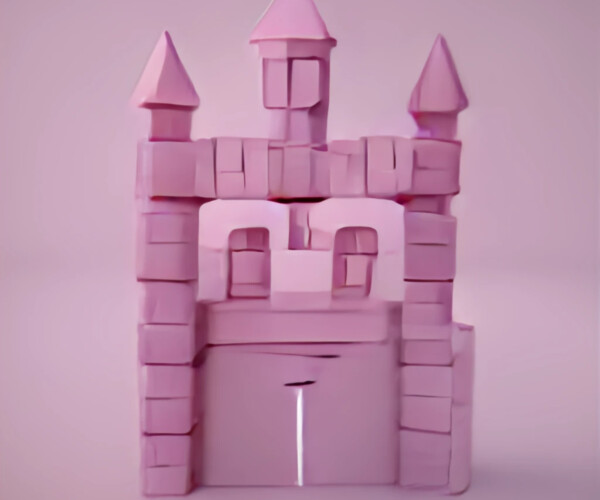 ArtStation - polymode style, A seamless texture of pink castle bricks ...