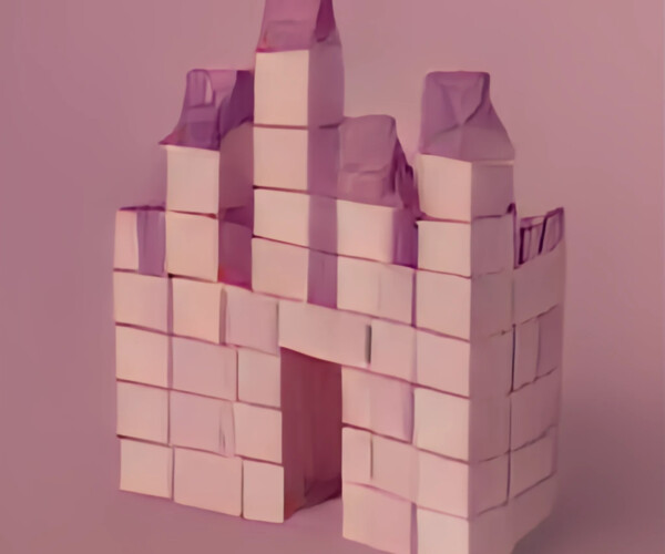 ArtStation - polymode style, A seamless texture of pink castle bricks ...