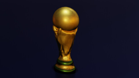 WORLD CUP LOW POLY GAME READY 3D MODEL