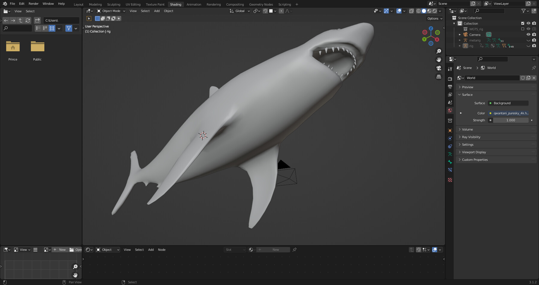 Shark Animation in Blender Part 05, Blender Tutorial for Beginners