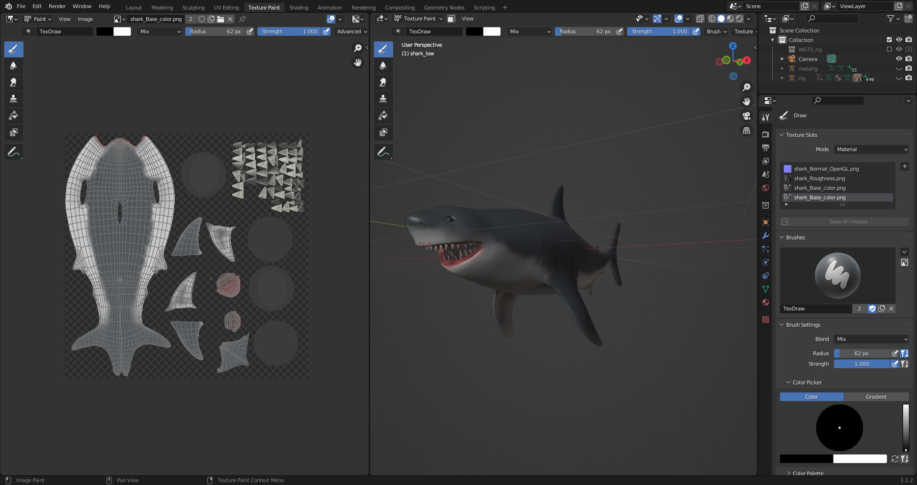 ArtStation - Shark Rigged and Animation in Blender
