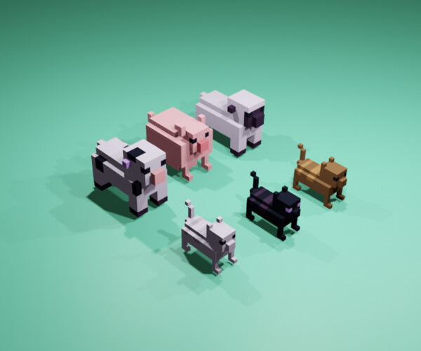 ArtStation - Cubic Animals | Resources