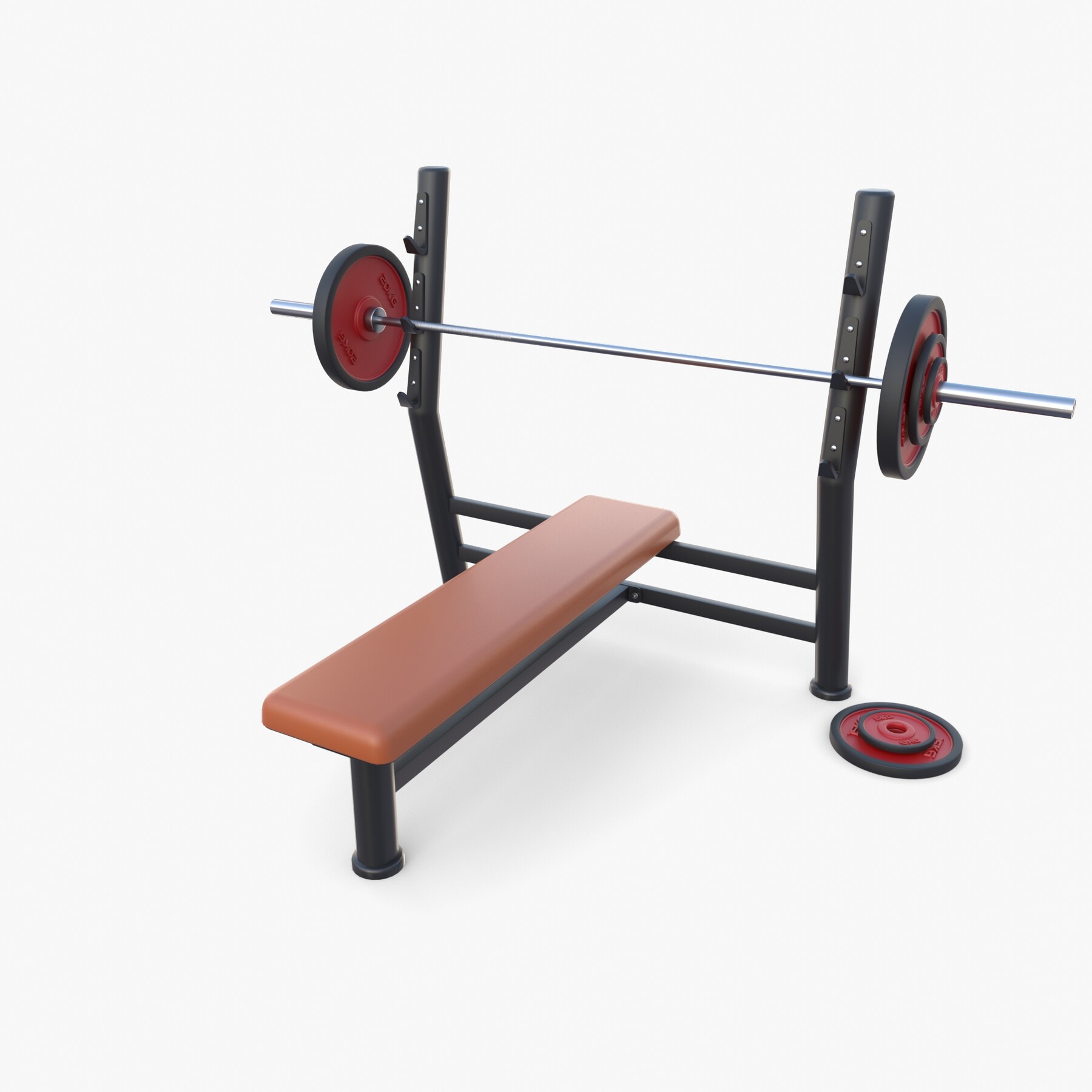 ArtStation - Olympic Flat Bench | Game Assets