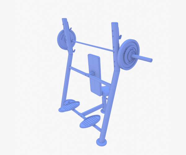 ArtStation - Olympic Shoulder Bench | Game Assets