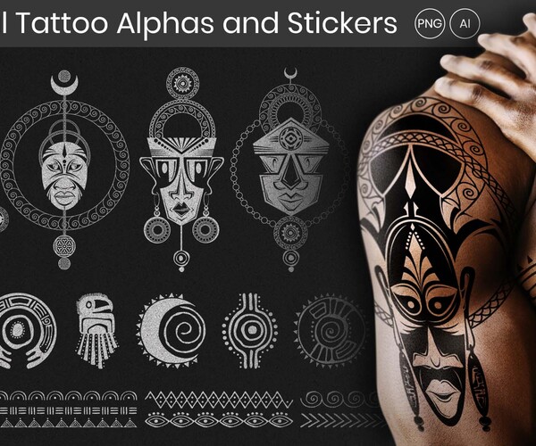 Buy PNG SVG File Native African Warrior Black Girl Tribal Tattoo Online in  India  Etsy