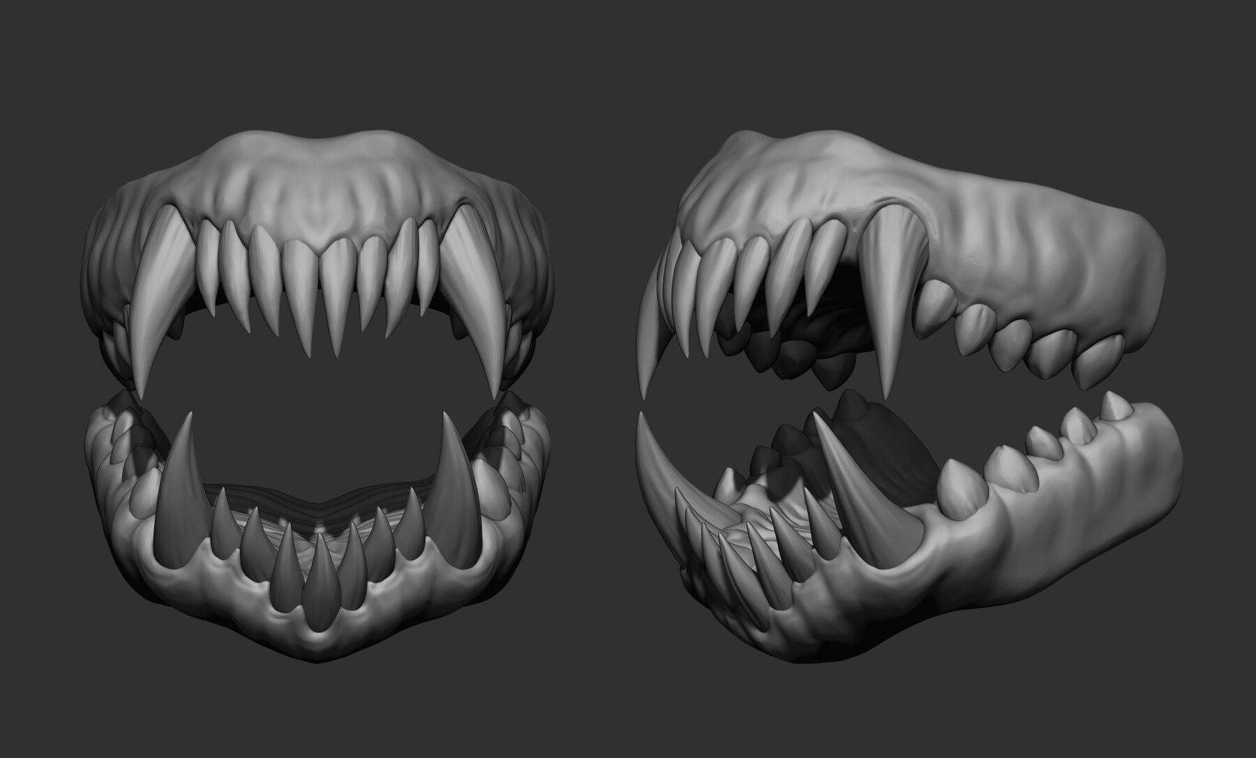 monster teeth zbrush