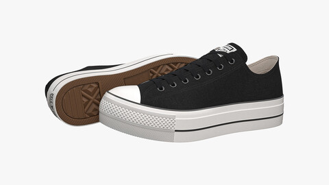 Chuck Taylor All Star Lift Platform Low Top Black