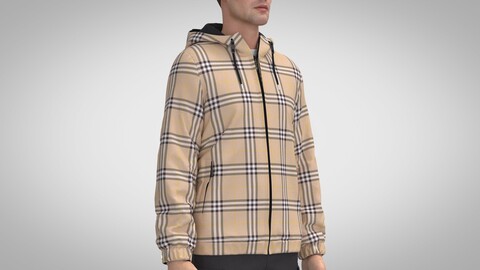 Windbreaker, Marvelous Designer, Clo +obj, fbx