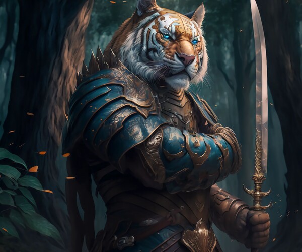 ArtStation - Forest Guardian-12 Animal Series Figures | Artworks