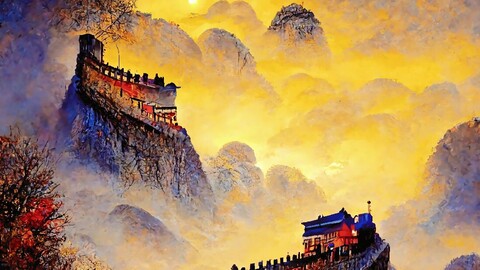 The Great Wall in Dreams-Oil Painting Series