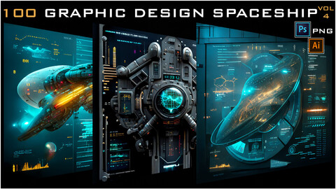 100 GRAPHIC DESIGN SPACESHIP-VOL 4