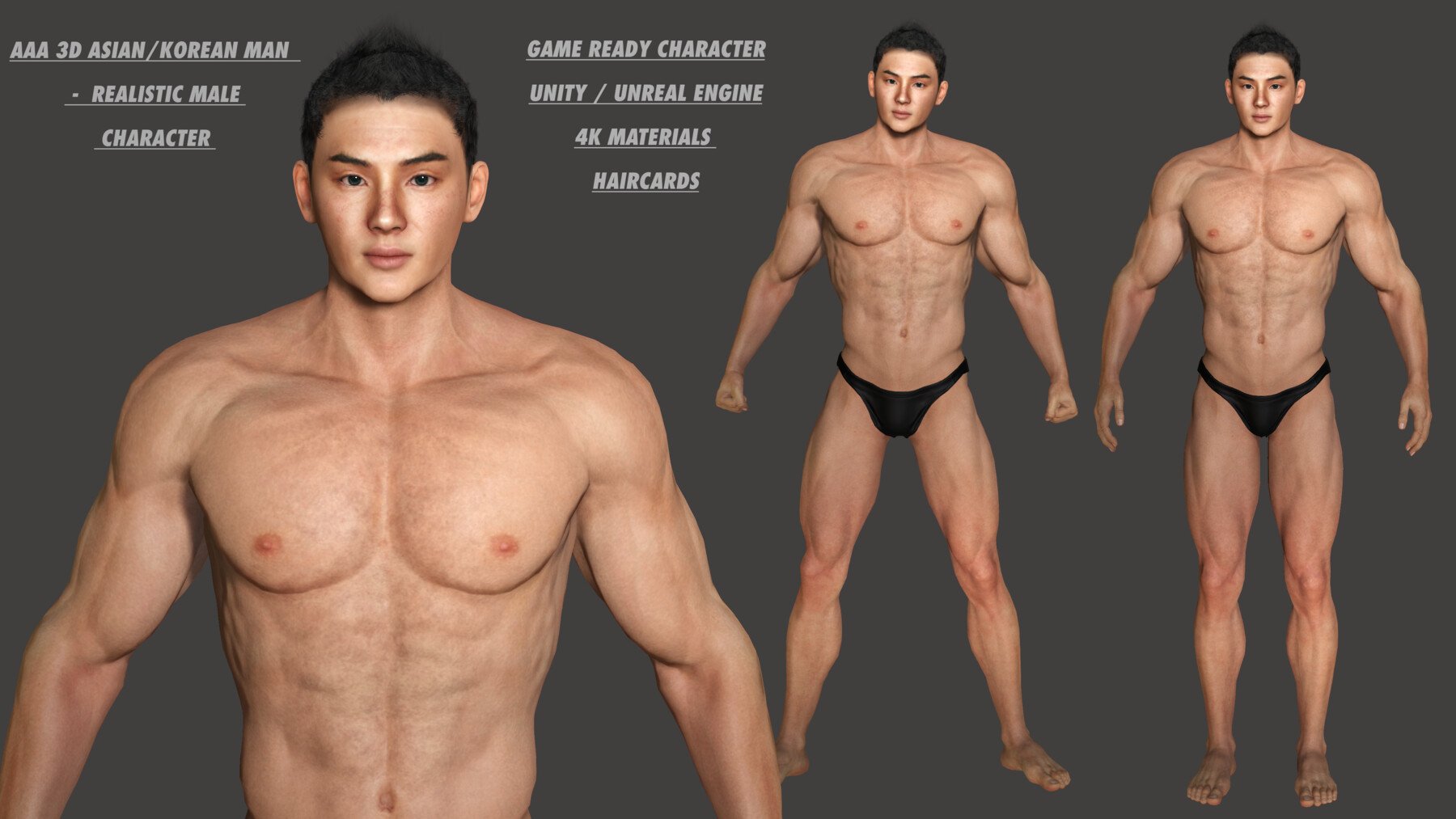 ArtStation - AAA 3D REALISTIC ASIAN MALE CHARACTER 02 - HUMAN RIGGED  CHARACTER | Game Assets