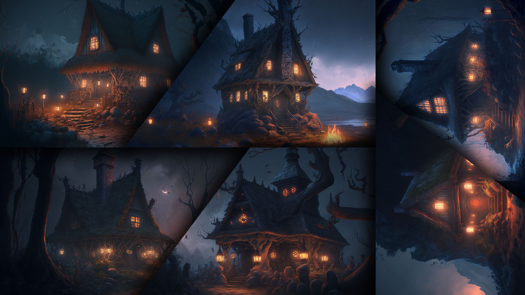 ArtStation - 132 Witch's Hut (More Than 8K Resolution) | Artworks