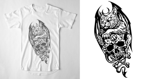 Skull t shirt design