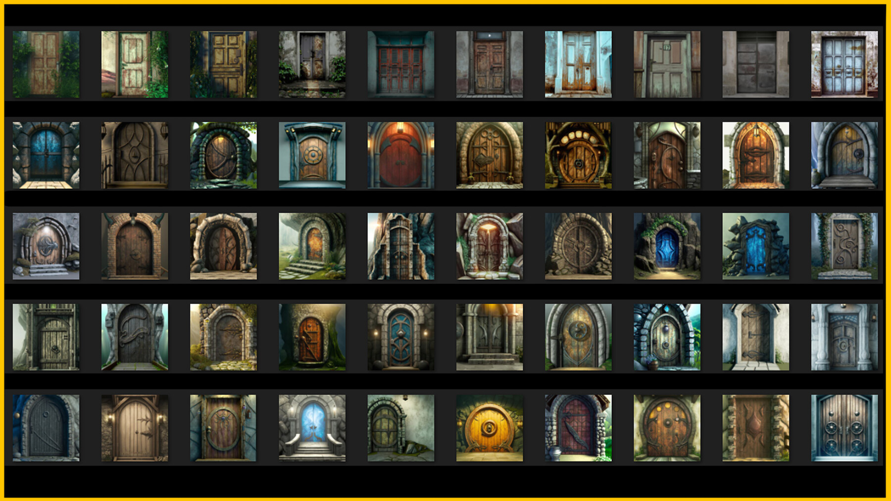 ArtStation Fantasy doors 150 photos Artworks