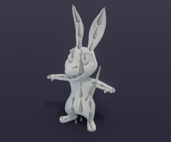 ArtStation - Cartoon Kangaroo Rigged Base Mesh 3D Model | Game Assets