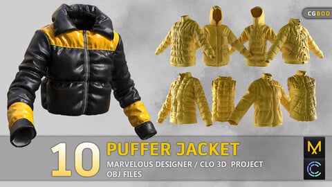 Puffer Jacket Outfit / WOMEN'S CLOTHES / Marvelous Designer