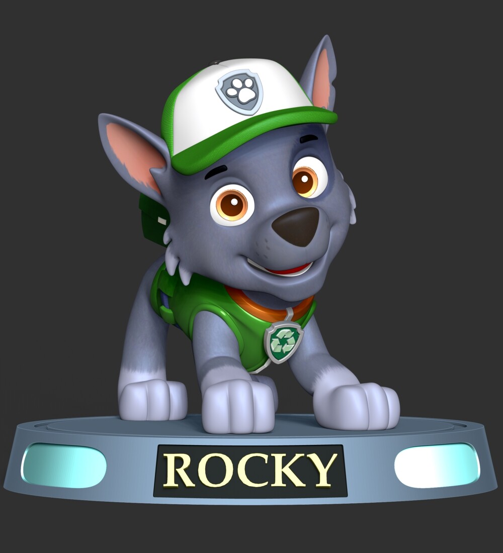 Zuma - Paw Patrol 3D Print Model by Bon Bon Art