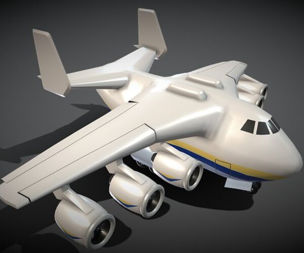 ArtStation - Cartoon Antonov An-225 Mriya | Game Assets