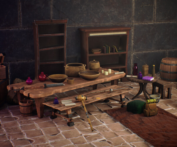 ArtStation - Stylized dungeon modular pack [UE 5 project] | Game Assets
