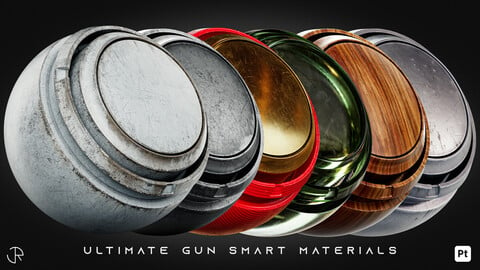 Ultimate Gun and Weapon Smart Materials for Substance 3D Painter