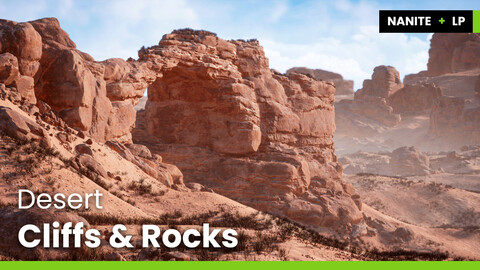 Desert Cliffs and Rocks [Unreal Engine 4 & 5]